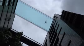 The sky is the limit at Embassy Gardens swimming pool in Nine Elms - London