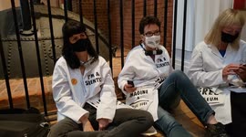 London, UK. 29 August 2021. Extinction Rebellion Scientists occupy the Science Museum