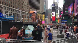 Body Painting Day by Human Connection Arts in Times Square, New York City