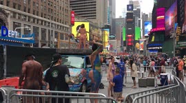 Body Painting Day by Human Connection Arts in Times Square, New York City