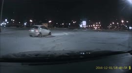 Random Fiat winter parking drift