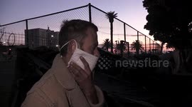 Homeless prevented from collecting water at municipal taps, American basketball player & business man lends a hand after tents confiscated