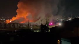 US: Fire Breaks Out Near Santa Fe District In Denver, CO