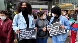 March against lesbophobia in Sao Paulo, Brazil