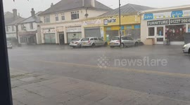 Flash flooding in Whitstable, Kent on 31st July 2021