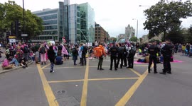 Vast amounts of the Metropolitan Police forces resources tied up 'baby sitting' protesters in London