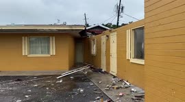 Aftermath of Alabama tornado shows significant damage to local motel