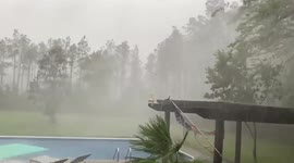 Tropical Storm Ida brings heavy rain to Pensacola, Florida