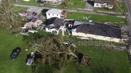 Drone footage shows devastating damage, aftermath of Hurricane Ida