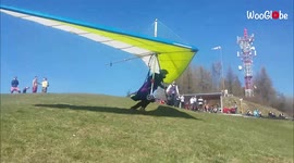 'Hang Gliding Crash at Stranik Hill - Take-Off Fails'