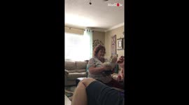 Emotional moment US woman receives teddy bear with voice of her late father