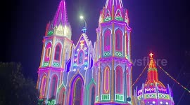 Church premises light up for St. Mary's Nativity in south India despite COVID restrictions