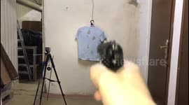 В видео я стреляю из огнестрельного оружия по мясу, чтоб наглядно показать как это происходит