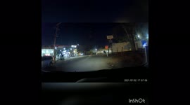 WIPED OUT: Impatient truck driver tries to overtake biker, but wipes him out on the way past