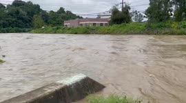 Pennsylvania's Chartiers Creek inundated with floodwaters from Ida