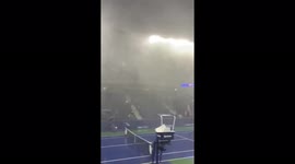 US Open tennis matches halted by chaotic rain
