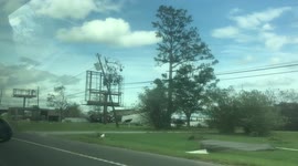Hurricane Ida destroys yacht and topple houses near town of Houma, US