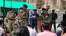 Army officers meet families of active militants in northern India