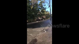 The morning after the Hurricane Ida in North Bergen, US