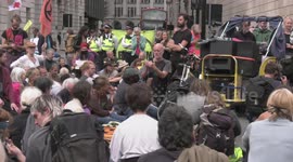 Extinction Rebellion continue their campaign against investment in Fossil Fuels In London