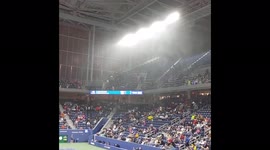 US: Ida’s Heavy Rain Causes Chaos At US Open Match At Louis Armstrong Stadium 2