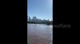 Footage from severe flooding in New York, New Jersey and Pennsylvania