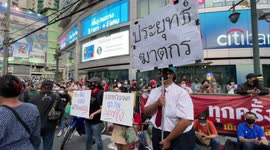 Thailand anti-government rally continues until nightfall as unrest flares up again