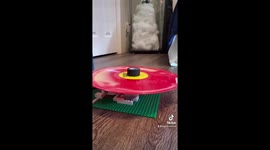 Music enthusiast and son build functioning record player out of Lego