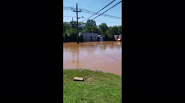 Cars left submerged on flooded streets of New Jersey after Ida batters northeast