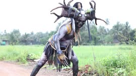 Indian man wears incredibly detailed costumes to raise money for children in need of health care