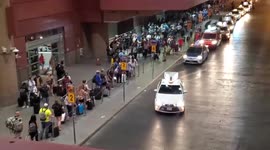 Long lines at McCarran International Airport Las Vegas ahead of Labor Day weekend