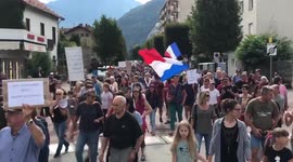 Protests across France against extension to mandatory Health Pass coverage