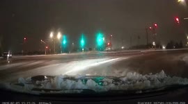 Canadian driver sent spinning by red light runner