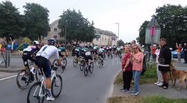 Panic as Tour of Britain bicycle race nearly held up by train on level crossing in Cornwall