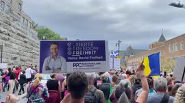 Massive protest in Montreal, Quebec, against the vaccine Passports as the crowd chants “LIBERTÉ!” (French for freedom)