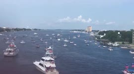 US: Hundreds Of Trump Supporters Gather For Flotilla Event In Florida