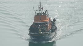 Busy in the Channel today RNLI where called out to help pick up immergrants from French naval vessel