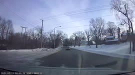 Driver Swerves Off The Road by Going too Fast on a Bend (Dashcam Video)