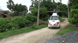 Indian Guy turned his Nano car into semi-helicopter