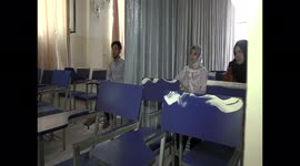 EXCLUSIVE - Boys and girls students splits with curtains in college post Taliban capture