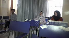 Male and female university students separated by CURTAIN after Taliban takeover