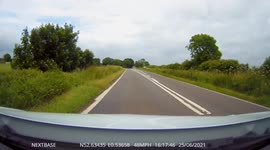 Dangerous Overtaking Crossing solid white line UK Dash Cam Footage