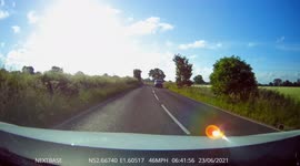 Car Dangerously Overtakes a Lorry into Oncoming Traffic UK Dash Cam footage