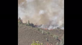 US: Bridge Fire Breaks Out Near Auburn, California 6