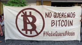 El Salvador: Protest Against Implementation Of Bitcoin In San Salvador 2