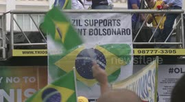 Pro-Bolsonaro supporters march through Rio De Janeiro, Brazil