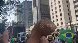 Rallies for Bolsonaro in Sao Paulo on Brazil national day