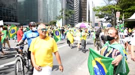 Pro-Bolsonaro protesters celebrate Independence Day in São Paulo, Brazil
