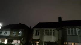 Mystery Lightning In The Sky Over East London