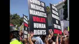 US: Hundreds Protest Vaccine Mandates Outside California State Capitol